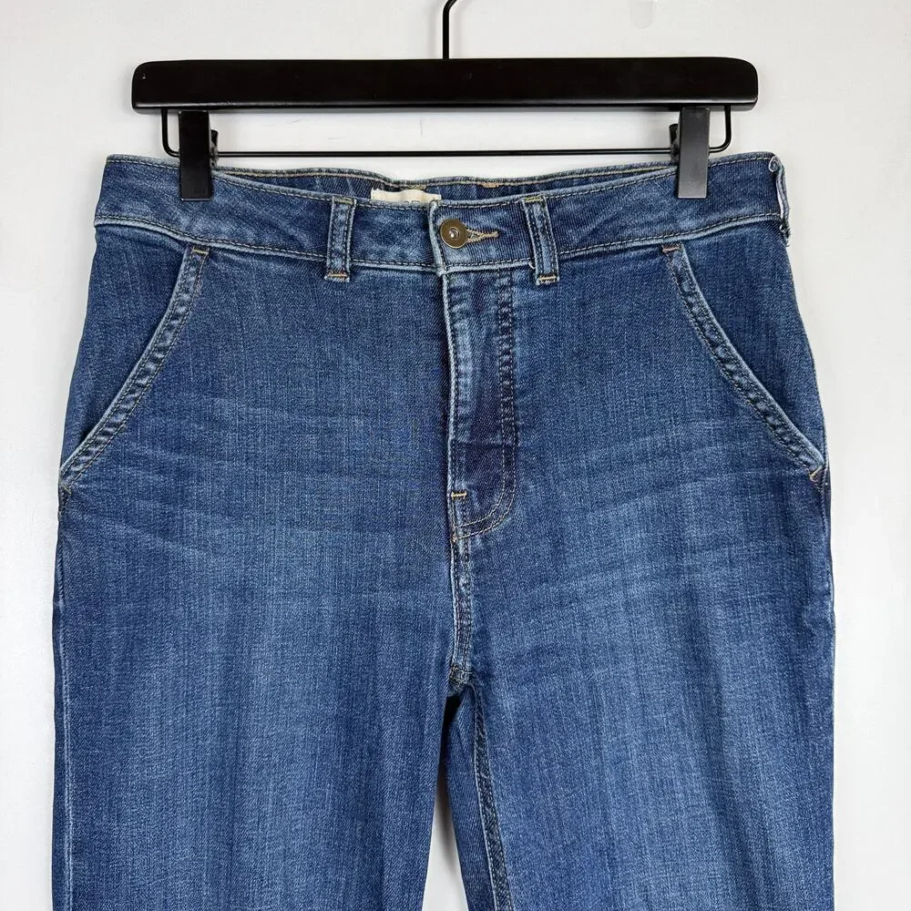 Pilcro Anthropologie The Francais High Rise Cuffed Jeans 30L - 27